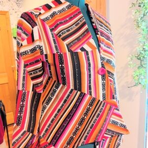 Colorful Striped Women's Blazer